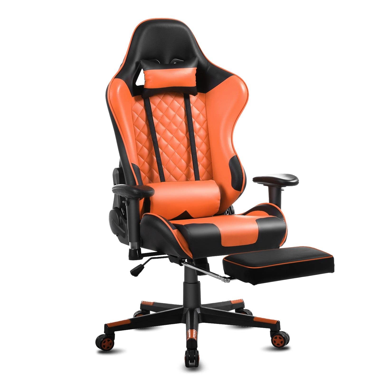 Premium Ergonomic Gaming Chair - High Back Racing Style Computer Office Chair with Adjustable Lumbar Support & Headrest - Swivel Task Chair for PC Gamers, Home Office & Workstation - Perfect Gift for Men, Women, Dad & Gamers (Gaming Setup, Esports, Streaming, Home Office)