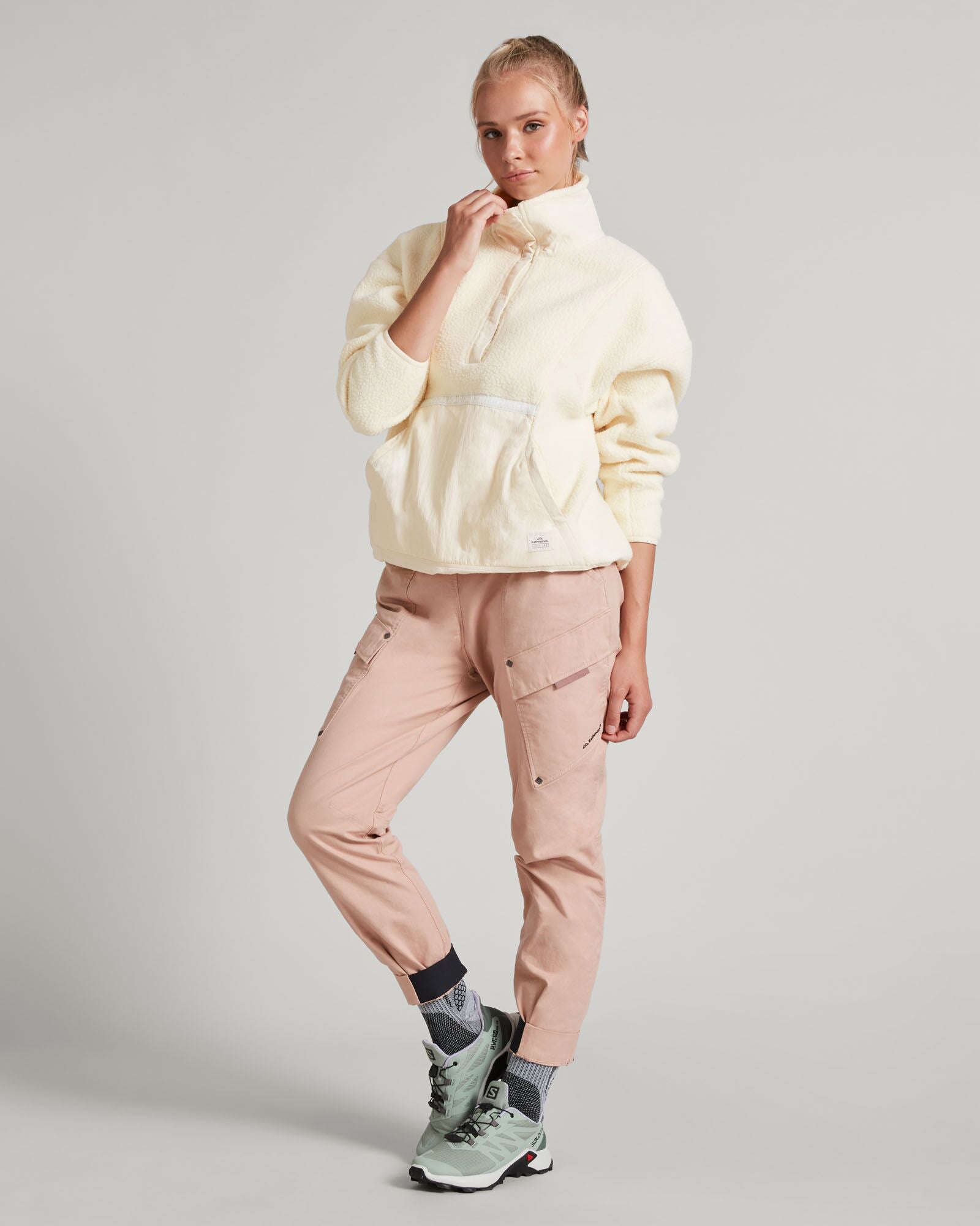 Co Z High Pile Women's Pullover Sweater - Soft Natural Color Winter Knit Top for Casual Wear & Outdoor Activities