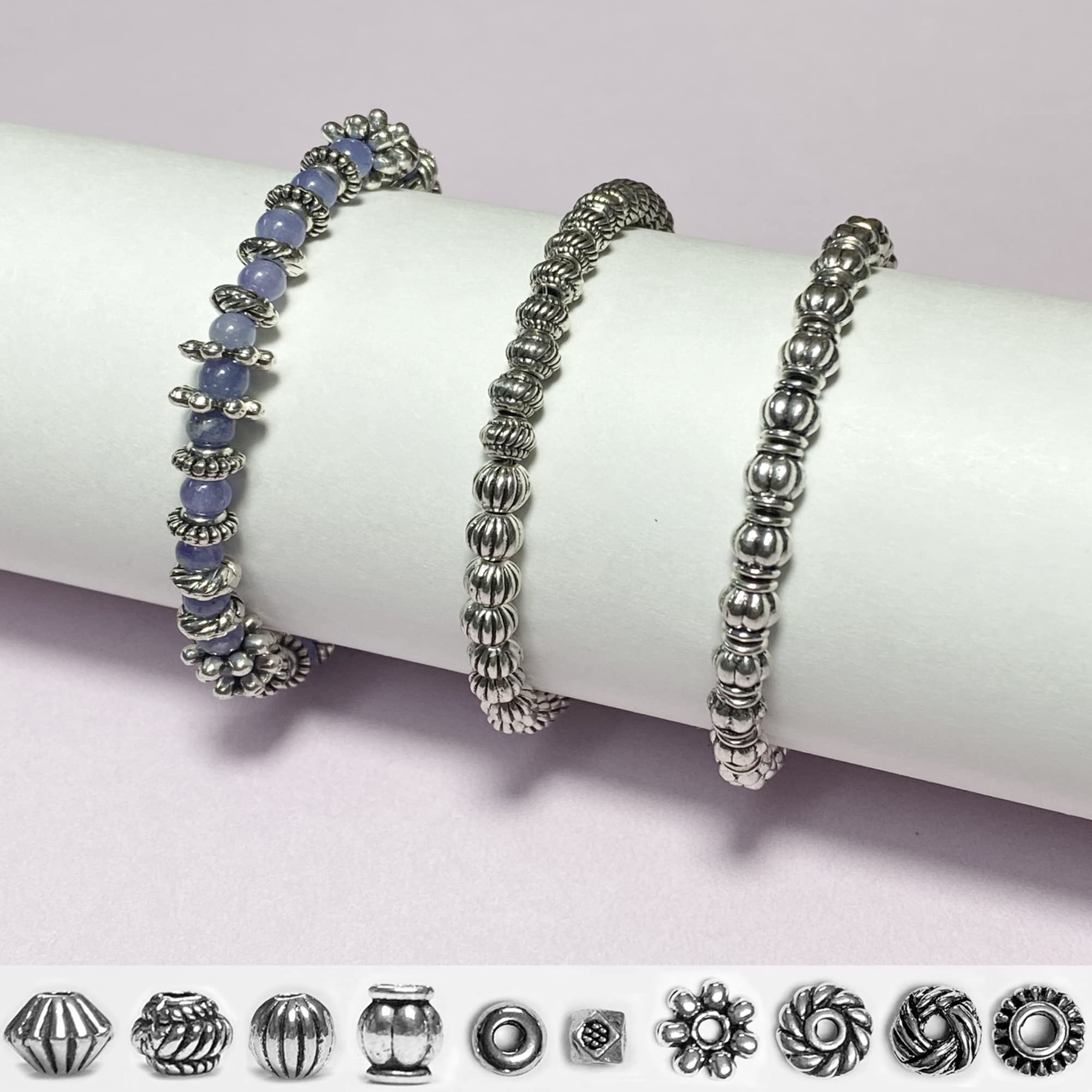 500pcs Tibetan Silver Spacer Beads - Flat Small Seed Beads for Jewelry Making, DIY Bracelets, Necklaces & Earrings - Perfect for Boho, Handmade and Fashion Jewelry Designs