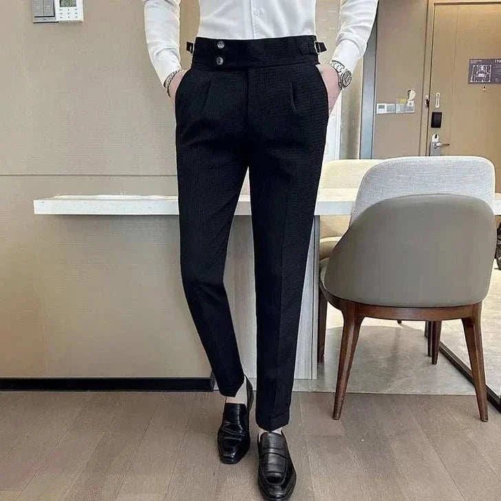 Premium Men's Formal Office Suit Pants - Classic Fit, Comfortable & Professional for Business Attire, Work & Special Occasions