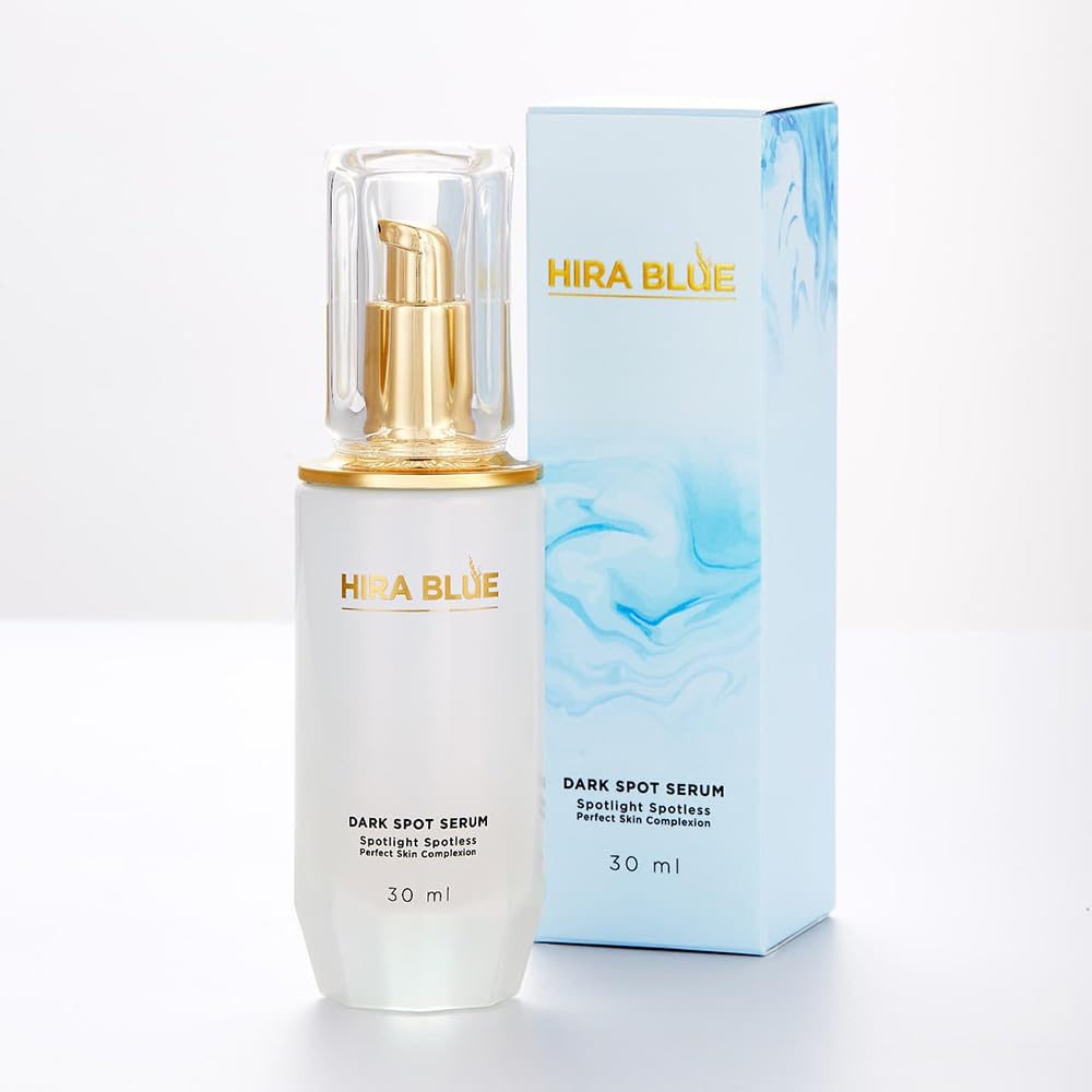 Hira Blue Serum 1.0 Fl.Oz - Award-Winning Moisturizing & Nourishing Face Serum with Best Ingredients | In-Cosmetics Innovation Set of 10 | Perfect for Daily Skincare Routine & Anti-Aging Treatment | Beautygoodshop