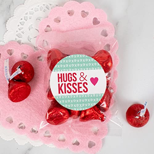 Personalized Valentine's Day Candy Gift Box - 10 Unique Candy Bags with Custom Stickers | Romantic Gifts for Couples, Sweet Treats for Parties & Anniversary Celebrations
