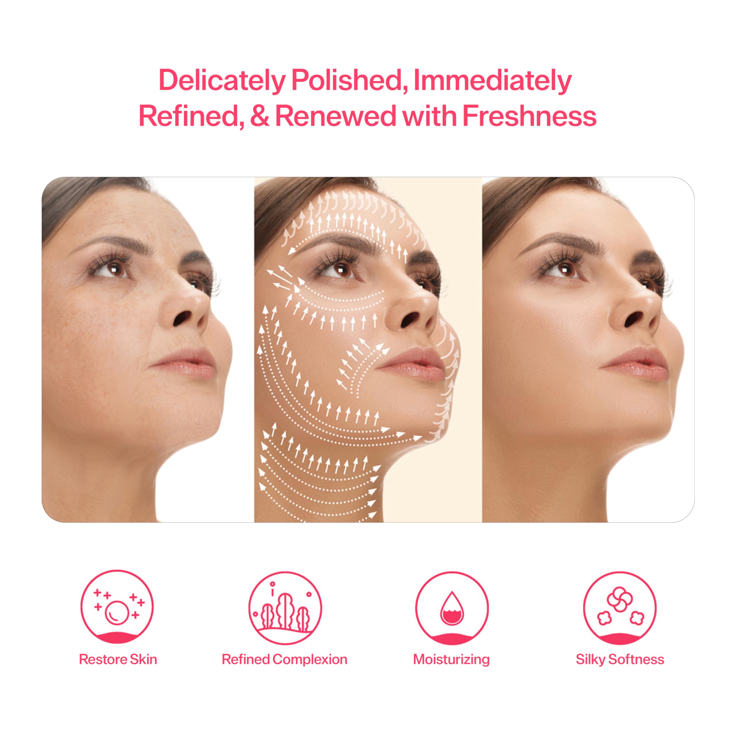 Pink Ice Roller for Face - Cooling Facial Massager to Reduce Puffiness & Dark Circles, Minimize Pores & Improve Skin Texture - Perfect for Morning Routine & Post-Workout Skin Care