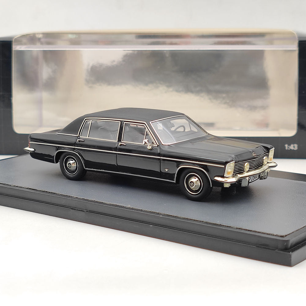 1/43 Scale Opel Diplomat B Lang Vogt 1974 Black Resin Model Car MX11502 - Collectible Diecast Vehicle for Display & Gift Giving - Perfect for Car Enthusiasts & Model Collectors