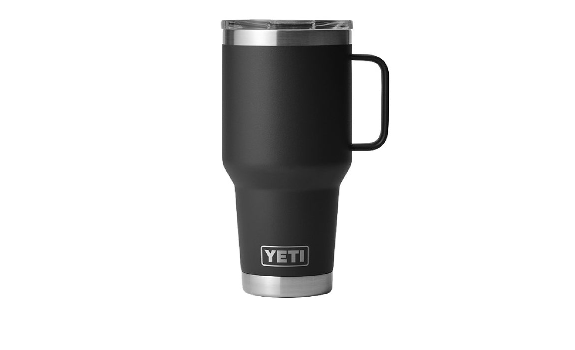 Yeti Rambler 30 oz Stainless Steel Vacuum Insulated Travel Mug - Black | Keeps Drinks Hot/Cold for Hours | Perfect for Commuting, Camping & Outdoor Adventures