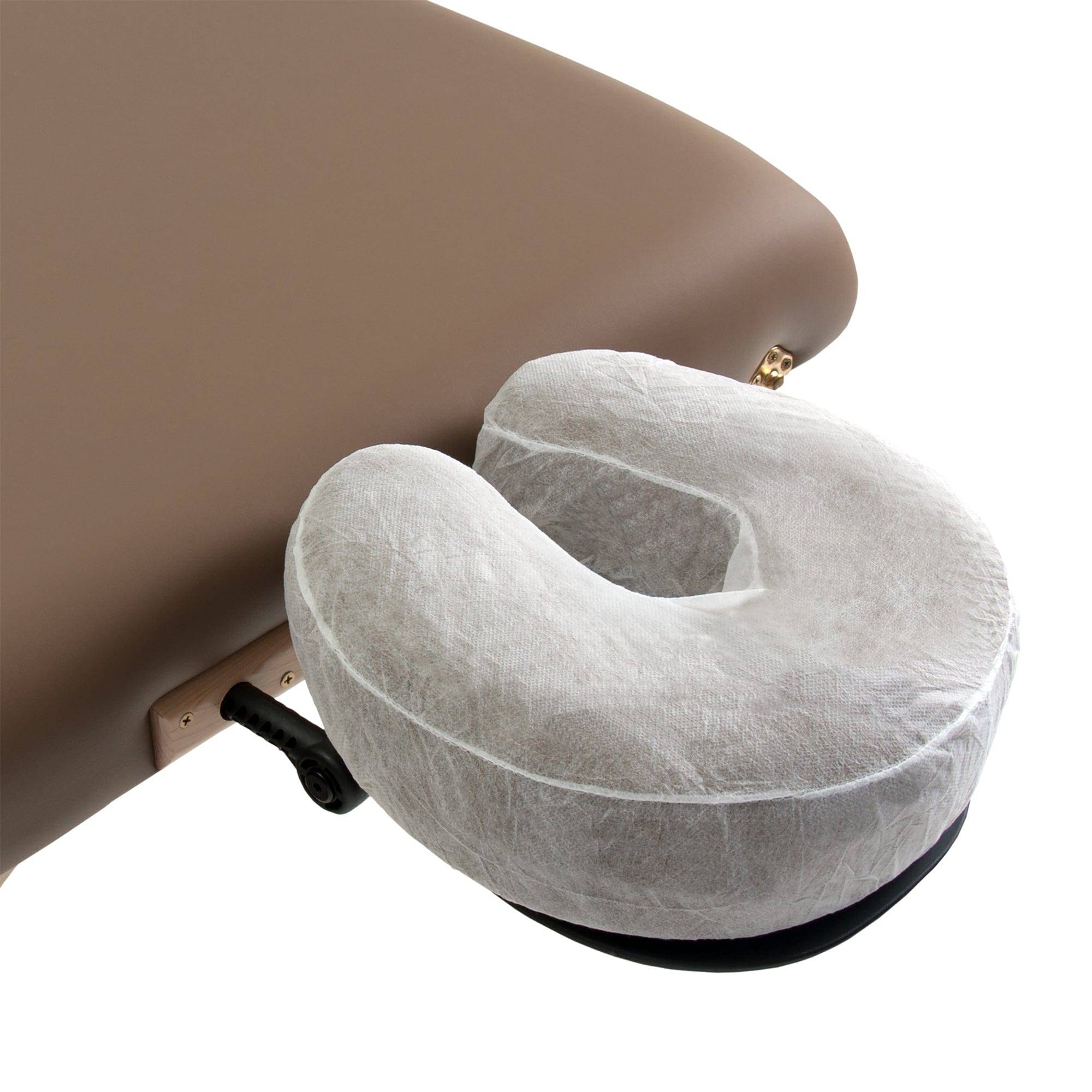 Disposable Fitted Face Pillow Covers - Soft Hypoallergenic Pillow Protectors for Travel, Home & Spa Use