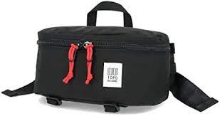 Topo Designs Classic Hip Pack - Water-Resistant Waist Bag for Hiking, Travel & Everyday Use - Compact & Durable Crossbody Fanny Pack (Black)