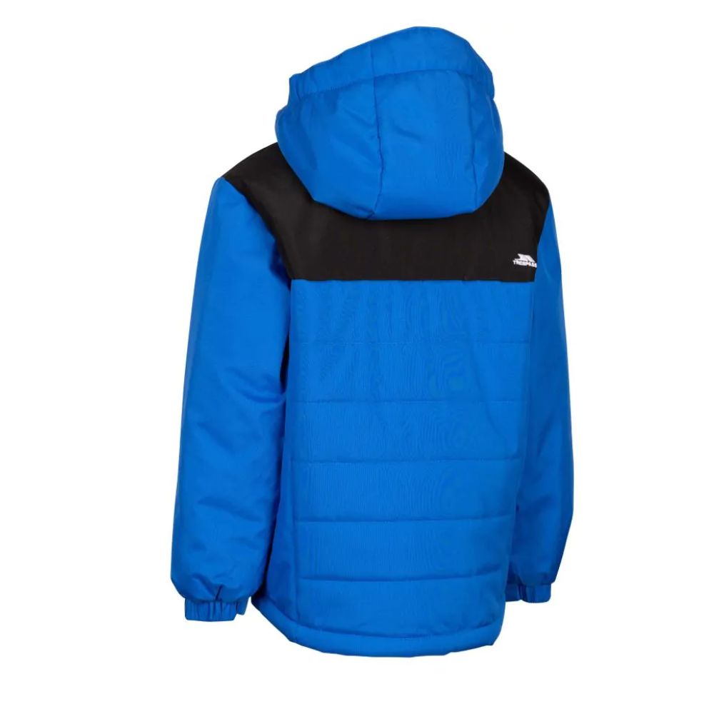 Trespass Halston Boys Ski Jacket - Waterproof Winter Jacket for Kids, Insulated Snow Coat, Blue - Perfect for Skiing, Snowboarding & Outdoor Winter Activities