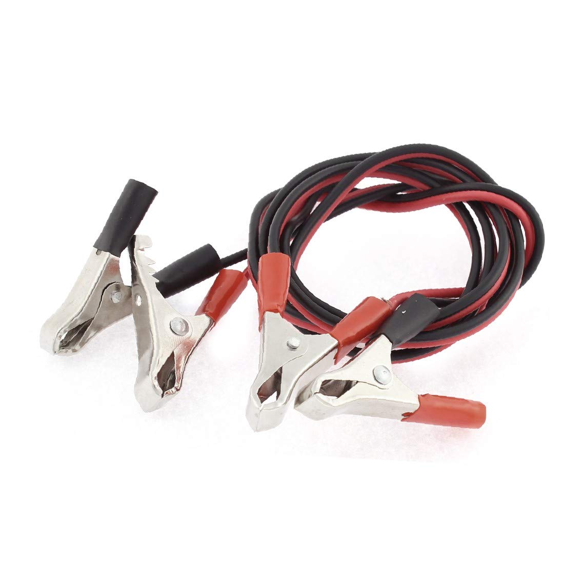 25A Heavy Duty Alligator Clip Test Lead Cable - 1.23M Dual Clamp Jumper Wire for Car Battery Charging, Circuit Testing, Solar Panel & Electronics Repair (Black) - Perfect for Automotive, DIY Projects & Electrical Work