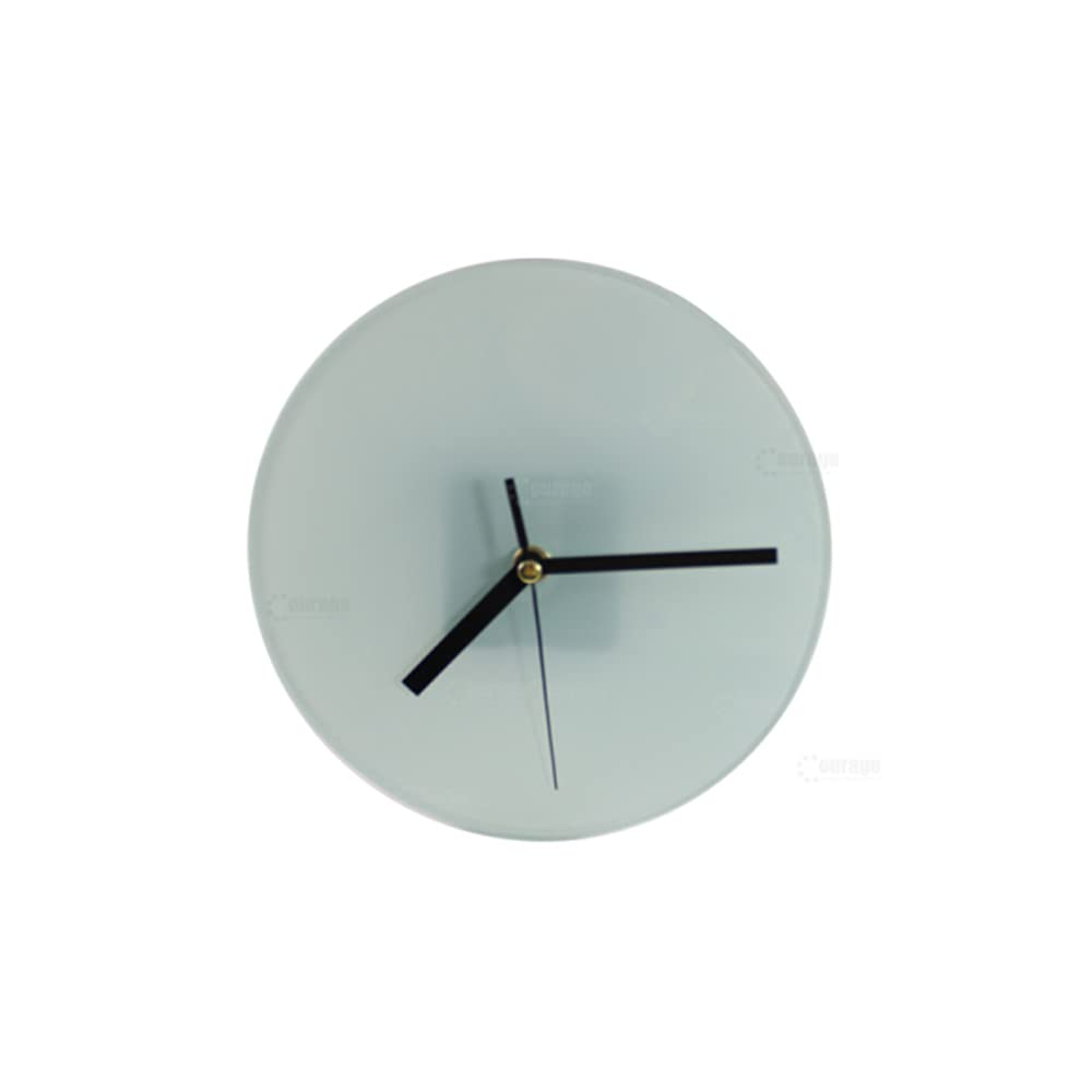 20PCS 7.8 Inch Round Glass Photo Frames - Sublimation Blank Clock Frames for DIY Heat Press Printing - Bulk Glossy Picture Frames for Home Decor, Office Display & Gift Giving