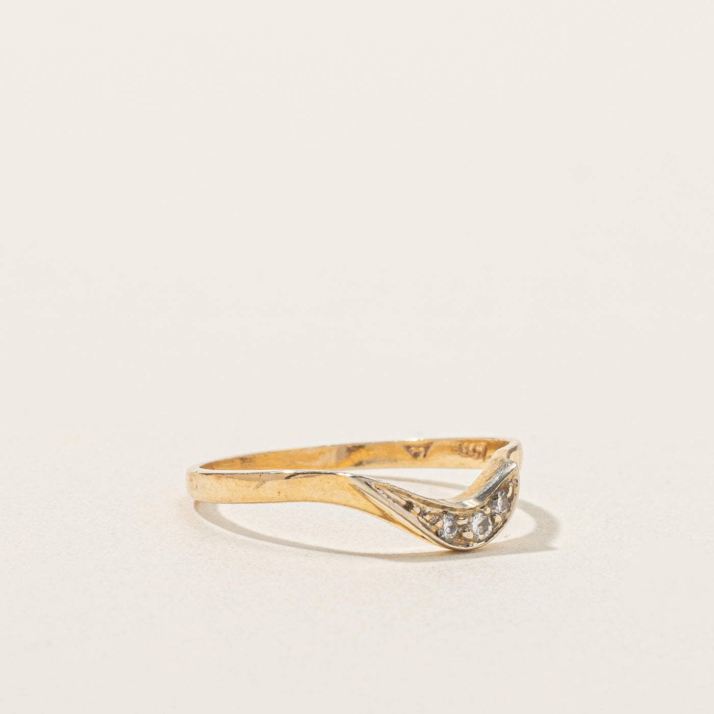 0.04ctw Diamond Contour Wedding Band Ring - Size 6.75 | Elegant Stackable Jewelry for Bridal Sets, Anniversary Gifts & Everyday Luxury