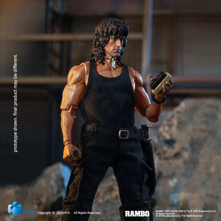 Rambo III Super Series John Rambo 1/12 Scale Collectible Action Figure - Perfect for Movie Fans, Collectors & Display