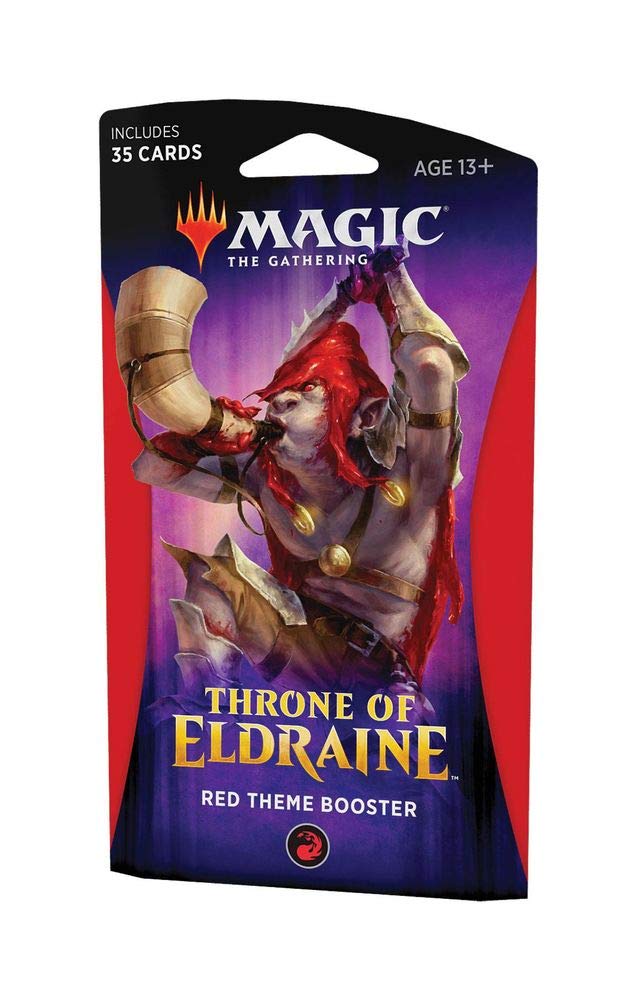 Magic: The Gathering Throne of Eldraine Theme Booster - Red | MTG Card Game Expansion Pack for Collectors & Players | Perfect for Deck Building & Game Nights