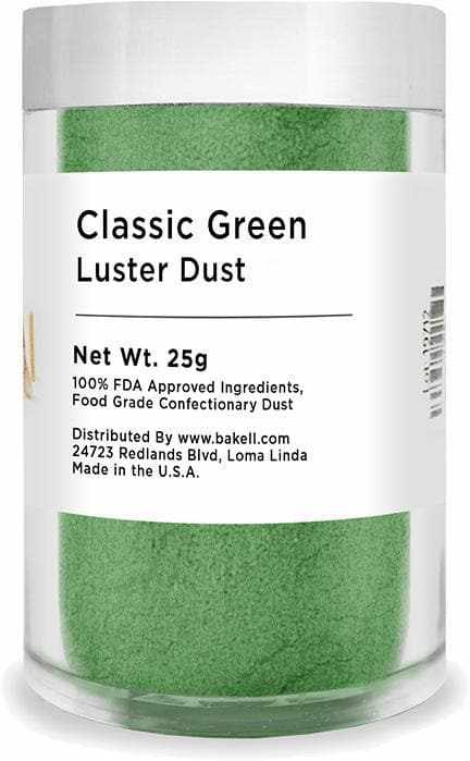 Christmas Collection Luster Dust Combo Pack A (12 PC SET) 25 Gram Jar - Edible Cake Decorating Powder for Holiday Baking, Cookies, Cupcakes & DIY Crafts