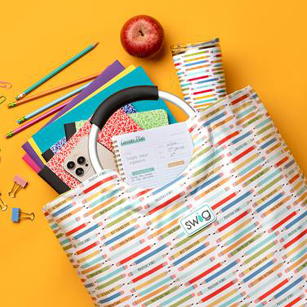 Teacher Life Loopi Tote Bag - Durable Canvas Teacher Tote for School, Work & Travel - Perfect Teacher Gift for Women, Back to School Essentials