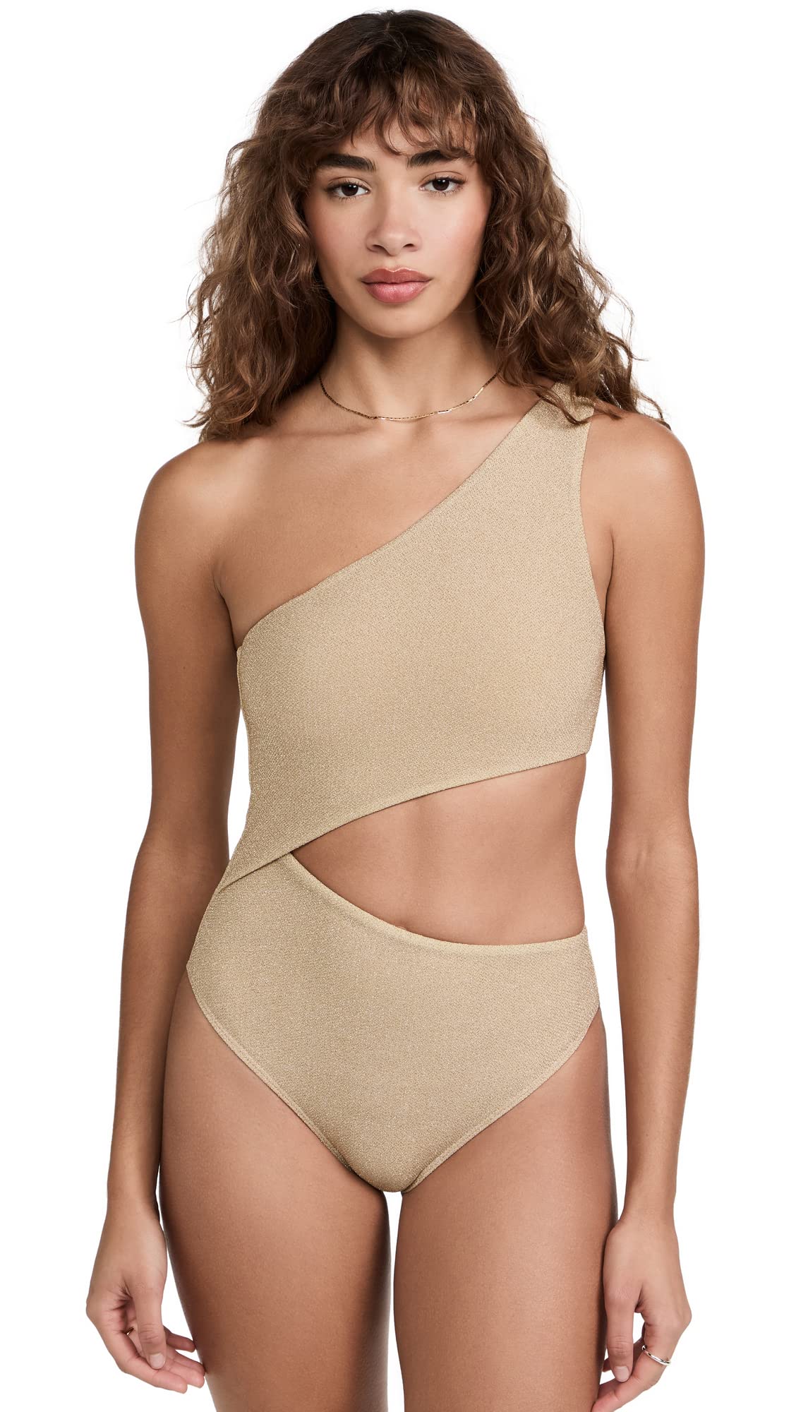 Beach Riot Celine One Piece Swimsuit - Gold XS | High Waisted Bathing Suit for Women | Perfect for Pool, Beach & Vacation