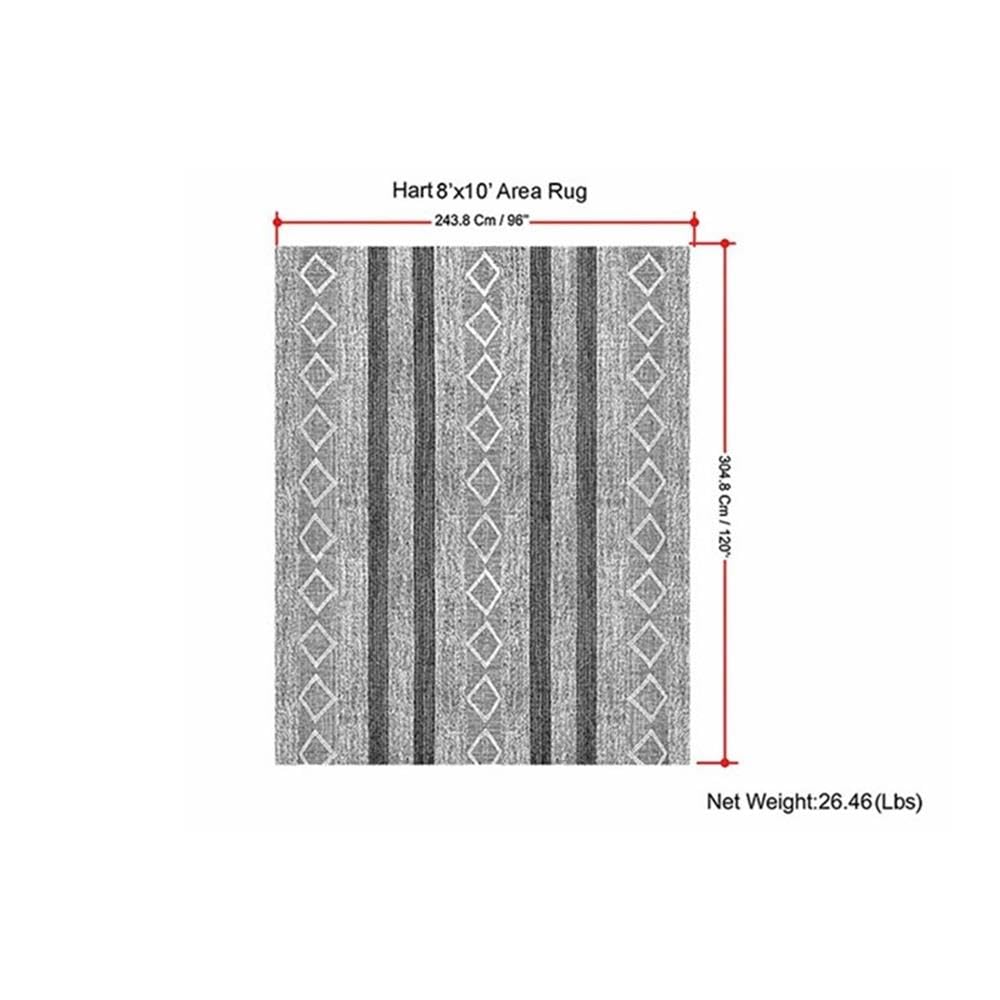 SIMPLIHOME Hart 8x10 Area Rug - Modern Taupe & Black Contemporary Design - Soft Living Room Rug, Cozy Bedroom Carpet, Elegant Dining Room Floor Mat - Perfect for Home Decor, Office Space & Apartment Styling