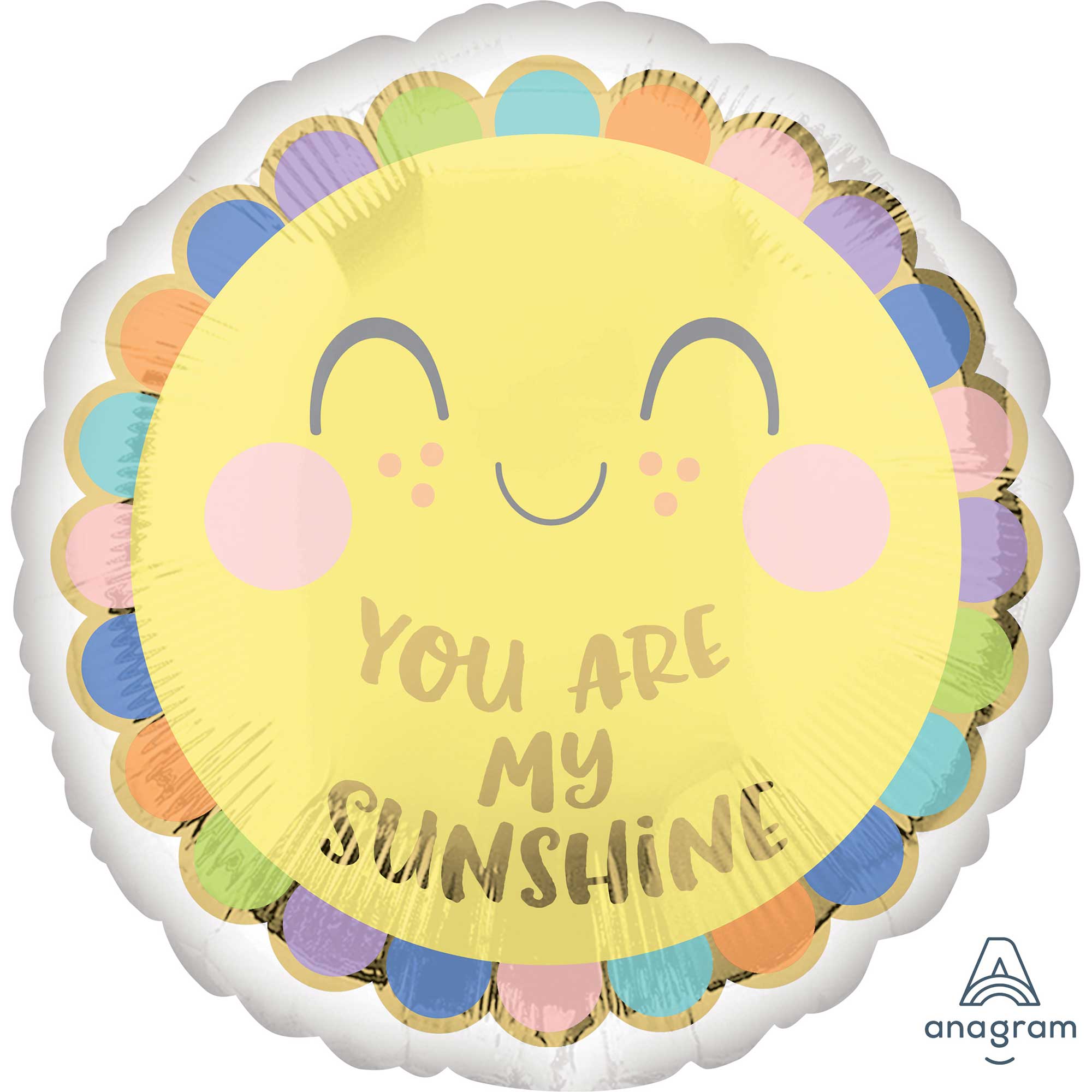 45cm HX Sweet Baby You Are My Sunshine Balloon - Perfect for Birthday Parties, Baby Showers & Gender Reveals