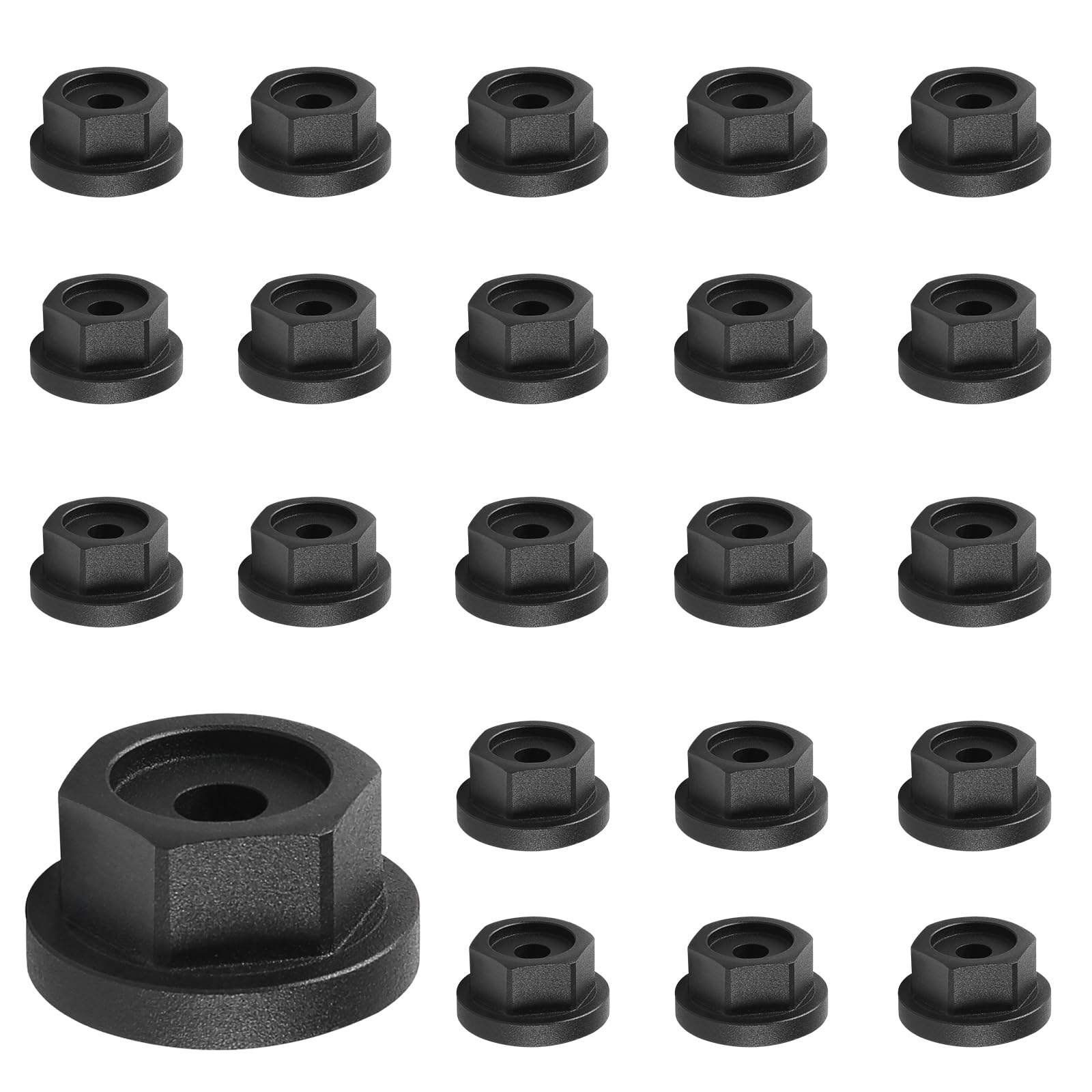 24-Piece Hex Cap Nut Set - Outdoor Hex-Head Washer & Screw Hardware Kit - Durable Fasteners for Furniture, Machinery & DIY Projects - Perfect for Home Improvement, Automotive Repair & Construction Use