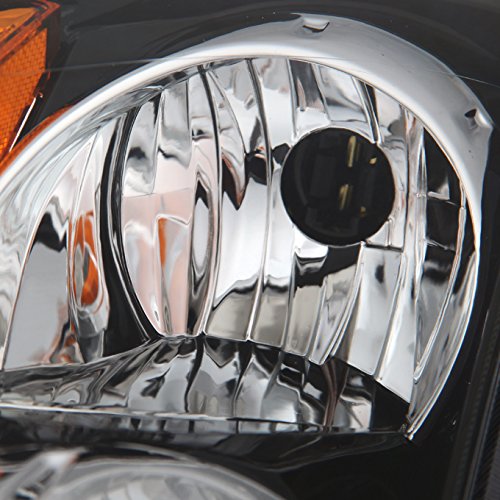 AKKON Replacement Black Headlights & Tail Lights for Nissan Altima 4-Door Sedan (Base/S/SL/SE Models) - Left & Right Set | Perfect for Night Driving & Enhanced Style