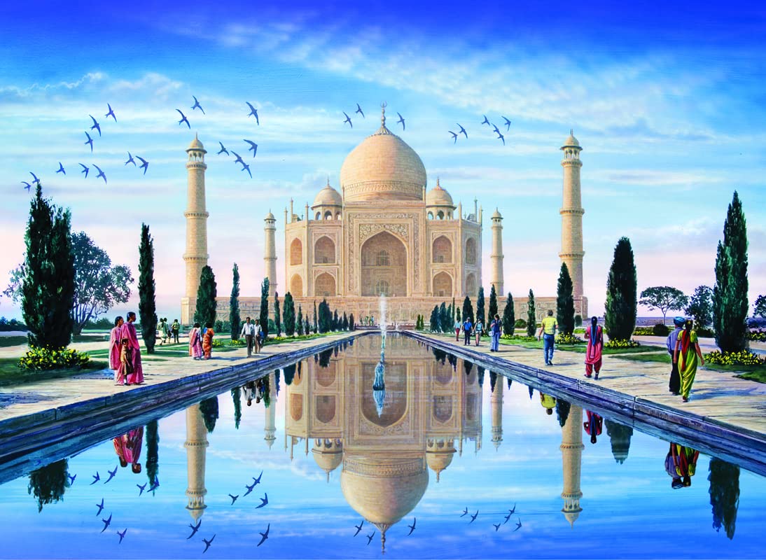 1000 Piece Jigsaw Puzzle - Taj Mahal Anatolian Puzzle #1120 | Challenging Adult Puzzle for Home Decor & Family Game Night