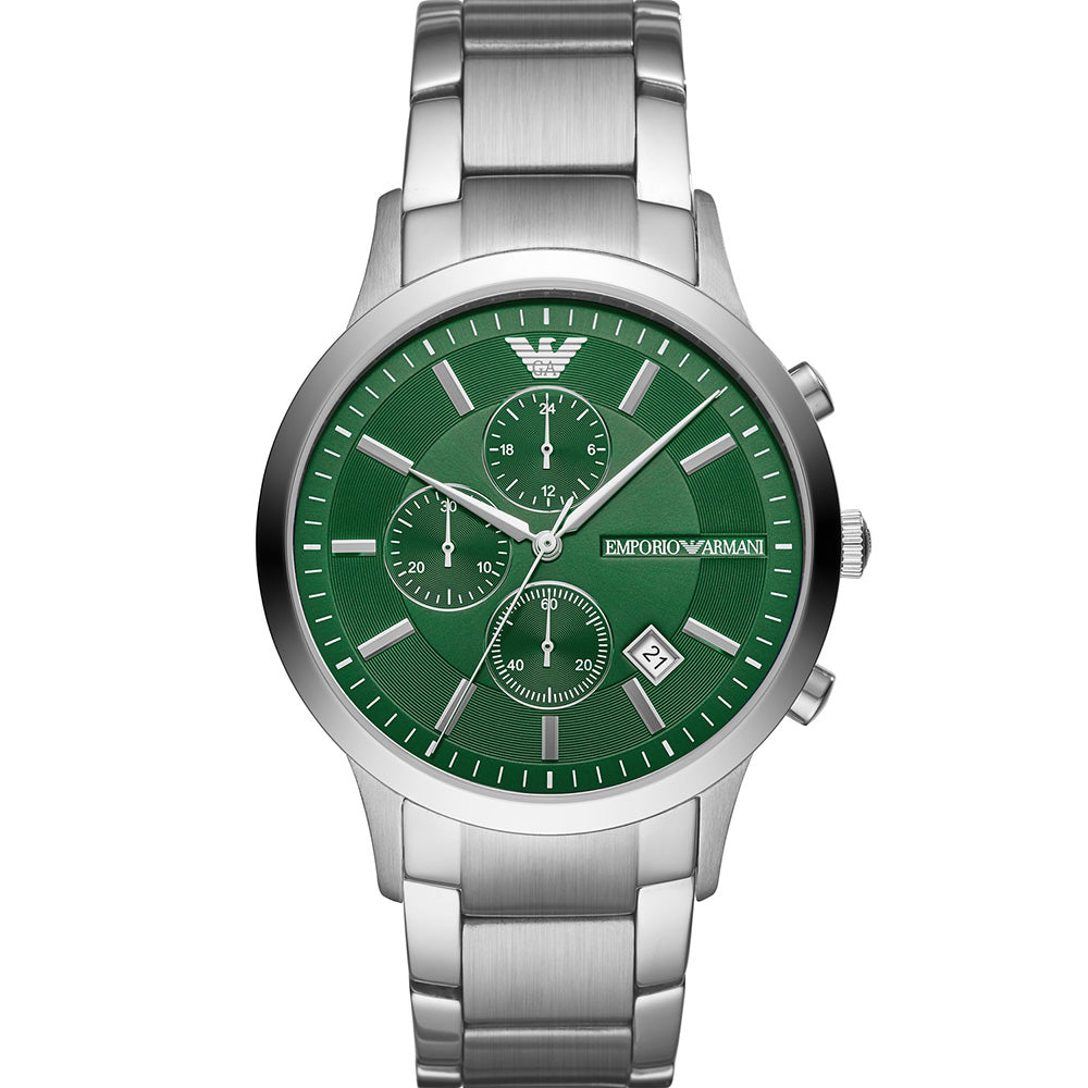 Emporio Armani AR11507 Stainless Steel Men's Watch - Luxury Chronograph Timepiece for Business, Formal & Casual Wear