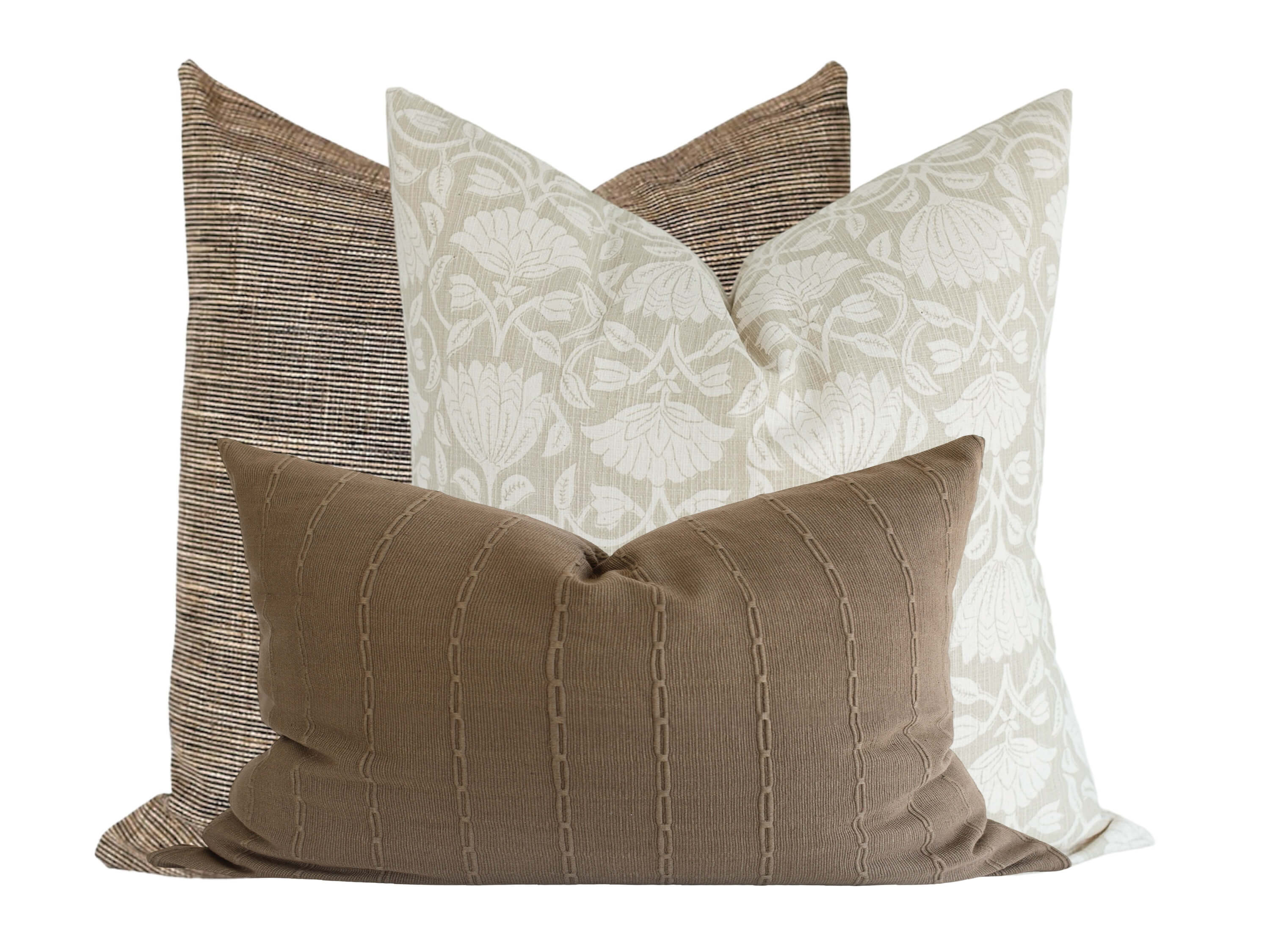 Fisher Pillow Cover - Soft and Stylish Decorative Pillow Case for Home, Bedroom, Couch - Perfect for Farmhouse, Boho, and Coastal Decor Styles