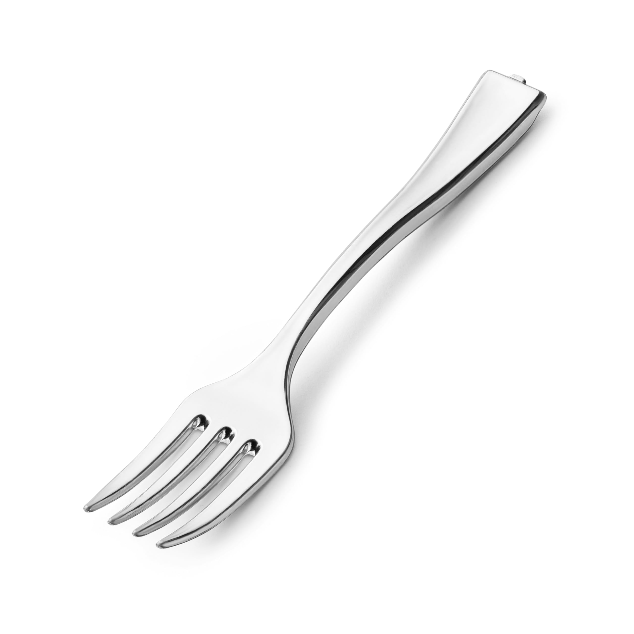 Silver Mini Disposable Forks 4 Inch - Elegant Small Appetizer Forks (36 Pack) - Perfect for Parties, Weddings & Catering Events