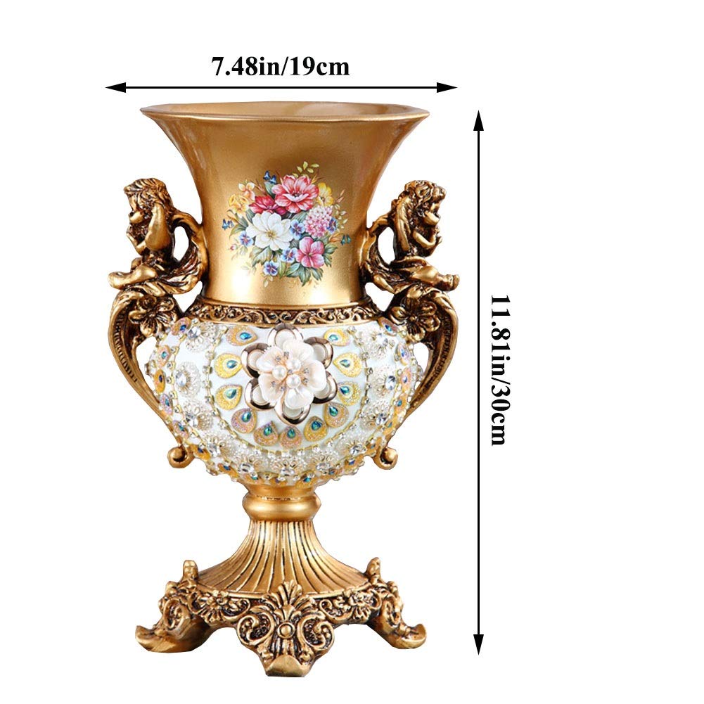 Elegant Large Resin Vase - 11.81