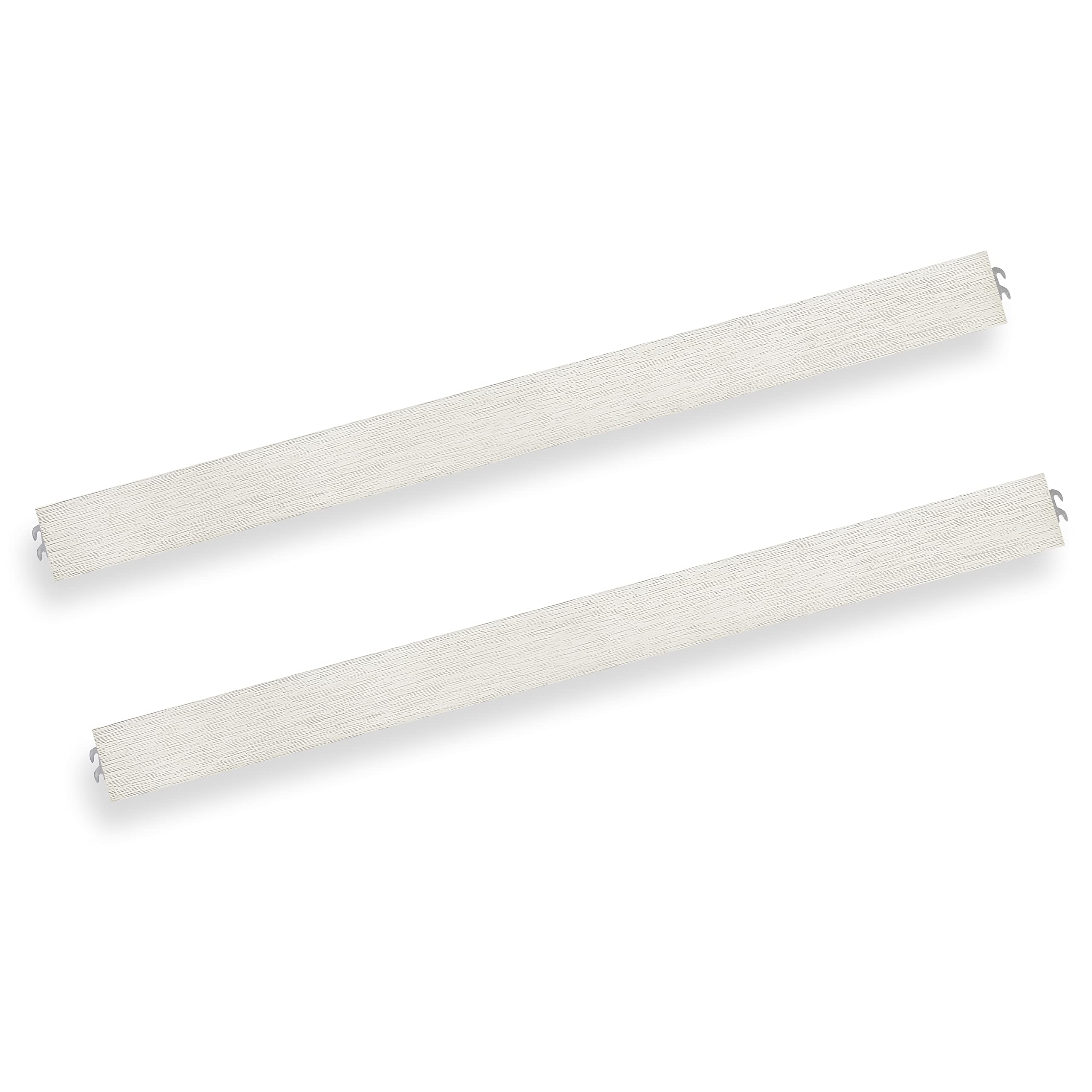Evolur Convertible Wooden Crib to Full Size Bed with Safety Rail - Brush White Finish | Perfect for Nursery, Toddler Room & Growing Kids