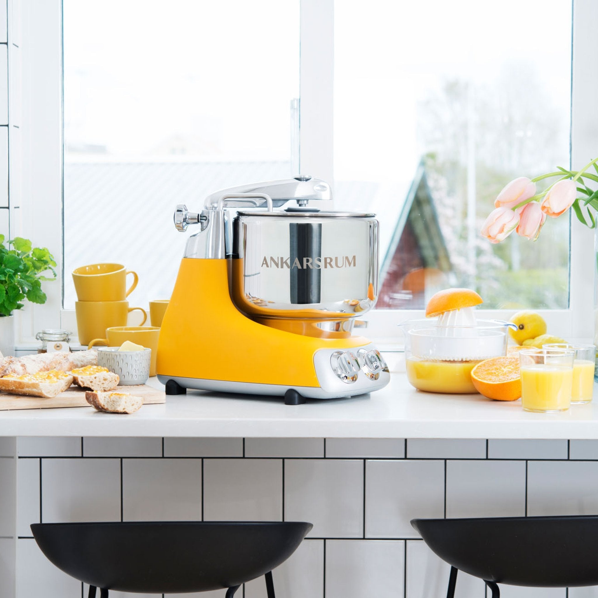 Ankarsrum AKM6230 Stand Mixer - Premium Kitchen Mixer in Sunbeam Yellow for Baking, Cooking & Dough Kneading | Perfect for Home Bakers & Professional Chefs