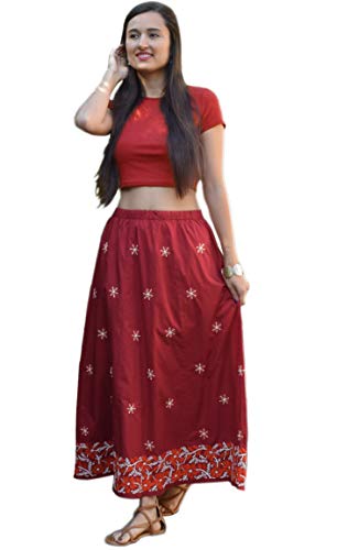 Vermellion Emb Border on Red