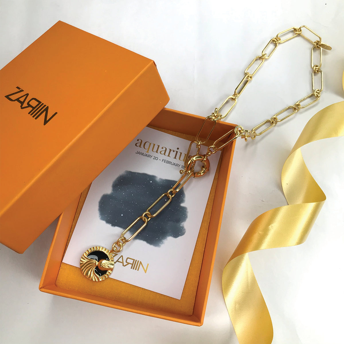 Aquarius Zodiac Necklace - Water Bearer Constellation Pendant for Women, Perfect for Birthdays, Gifts & Spiritual Jewelry Collections | Elegant & Meaningful Astrology Accessory