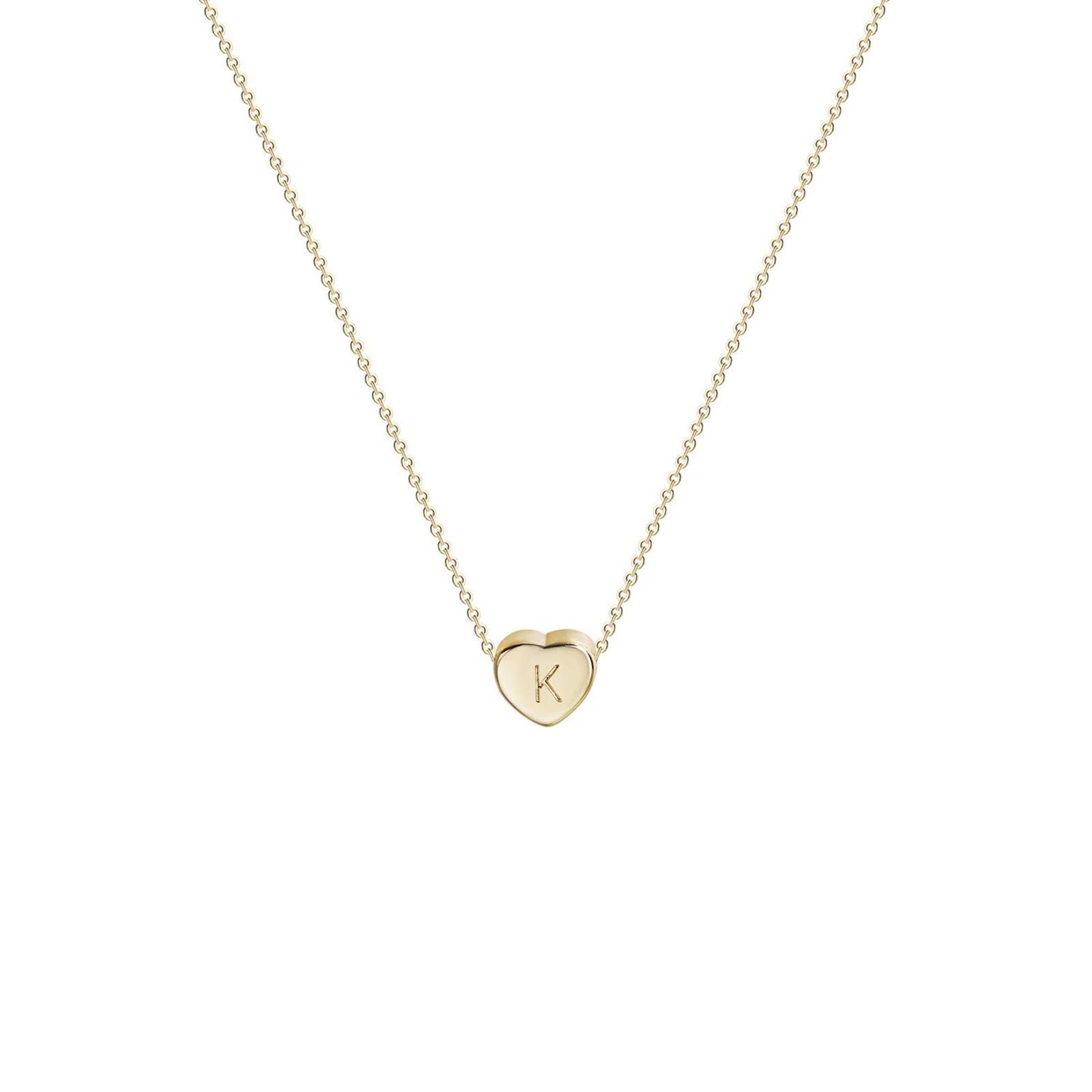 Personalized Women's Name Necklace - 26 English Letter Heart Pendant Chain Jewelry Gift for Her | Birthday, Anniversary, Valentine's Day Present