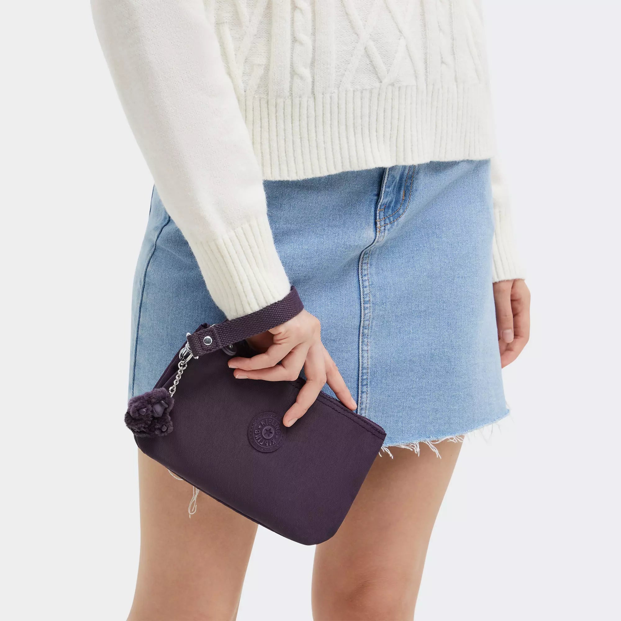 Kipling Creativity Extra Large Wristlet Wallet - Ultimate Plum Crossbody Bag for Women | Perfect for Travel, Shopping & Everyday Use