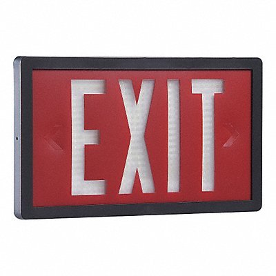 ISOLITE Self-Luminous Exit Sign with 10-Year Lifespan - Single Face Emergency Exit Light for Buildings, Warehouses & Commercial Spaces