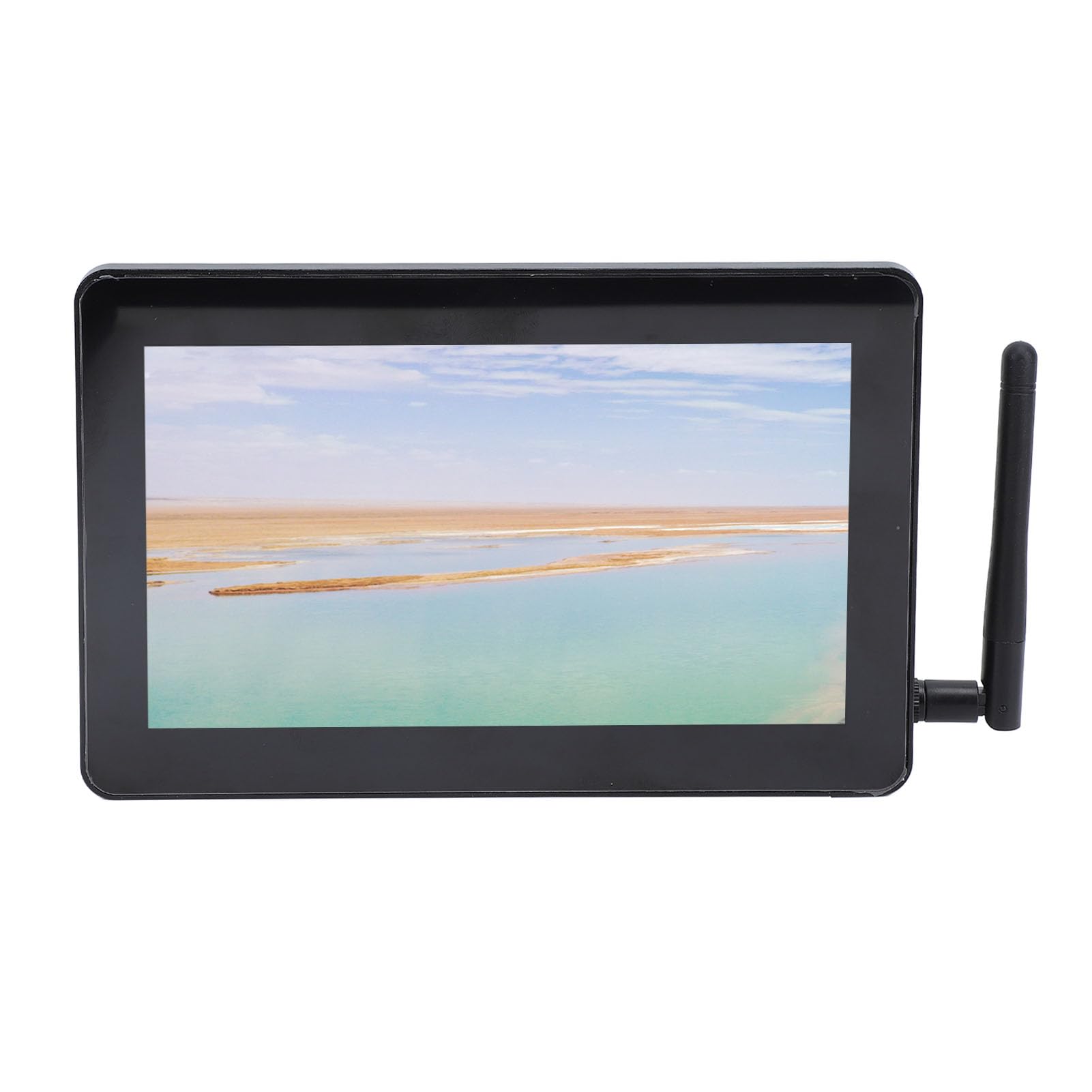 ASixxSix 7 Inch Capacitive Touch Screen Monitor - 1024x600 HD Resolution, Android 7.1.1 OS, WiFi & HDMI Connectivity, USB-Powered Industrial Panel PC with Antenna - Perfect for Digital Signage, Kiosk Systems, Factory Automation, and Smart Home Control (UK Version)