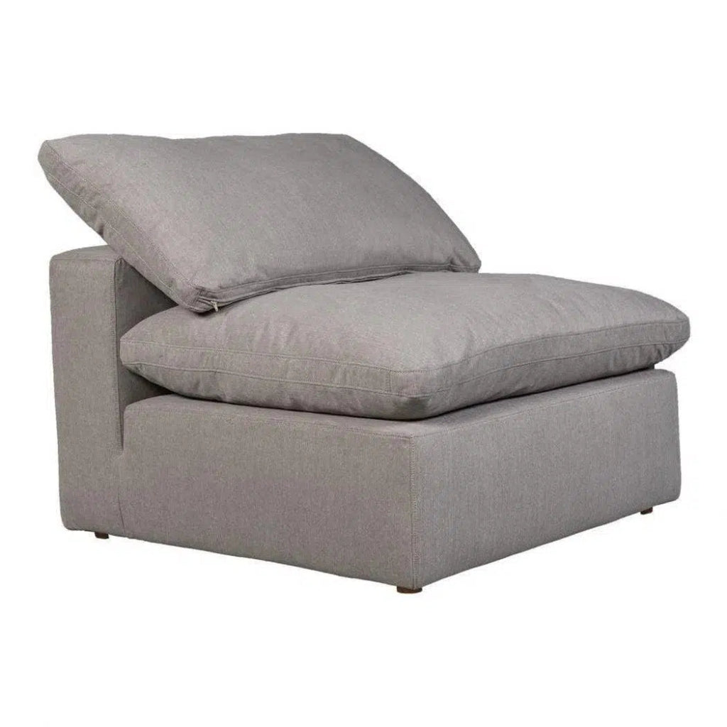 5-Piece Performance Terra Grey Modular Sectional Sofa Set - Perfect for Living Room, Lounge & Family Gatherings