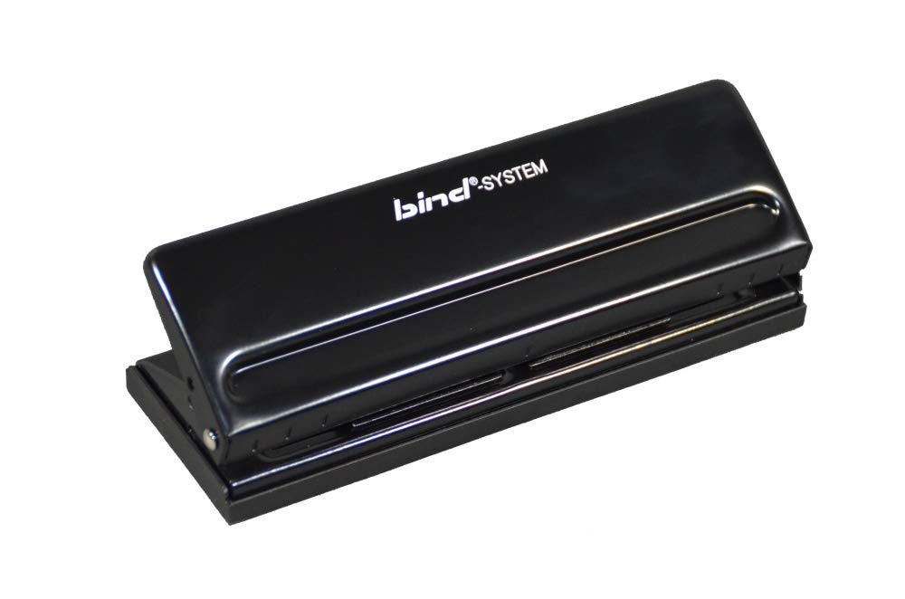 System Planner T 6001 - 高效A5/A6/A7打孔器，黑色，适用于办公、学习及文件整理