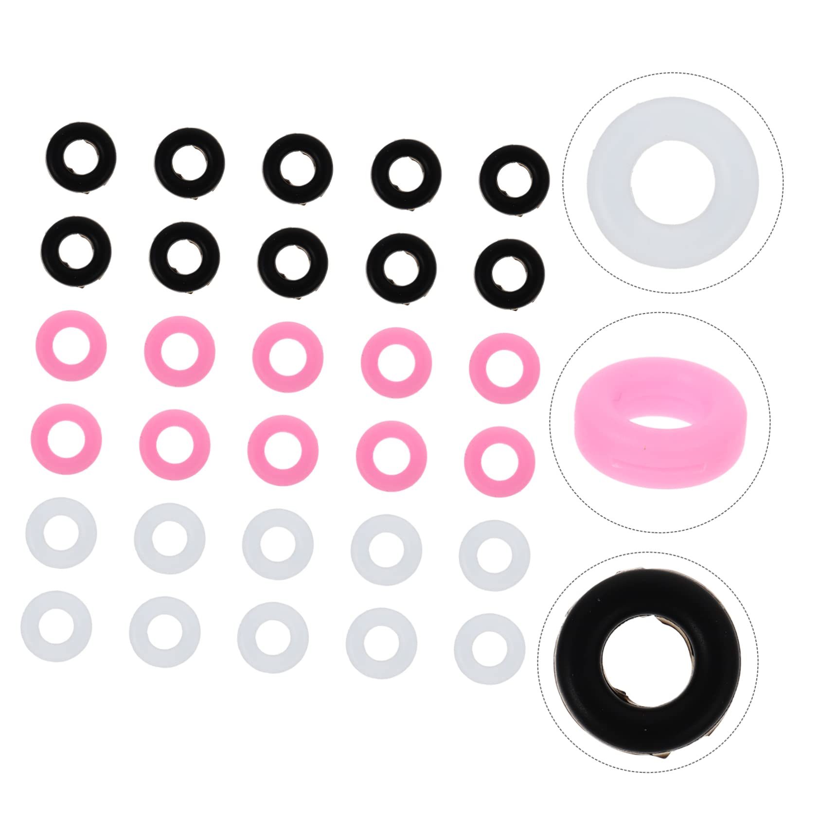 Outanaya 30-Pack Non-Slip Silicone Glasses Frame Grips - Anti-Slide Eyeglass Leg Holders for Round Frames - Perfect for Reading, Sports & Active Lifestyles