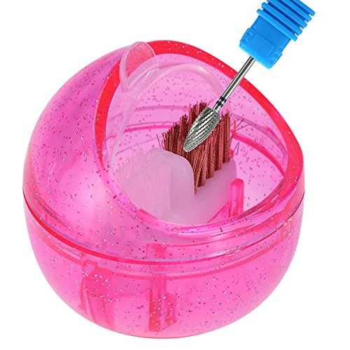 Professional Nail Art Drill Bit Cleaning Brush Box - Dustproof Storage Case for Manicure Tools | Perfect for Salon, Home & Travel Nail Care