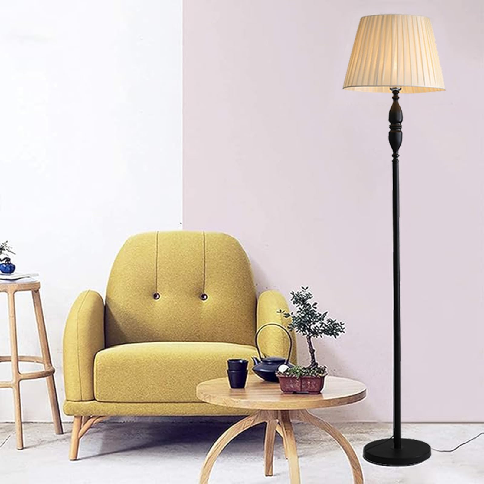Apkaf Elegant Arc Floor Lamp - Dimmable Modern Arched Standing Light for Living Room, Bedroom, Office | Adjustable Tall Lamp for Reading, Working & Ambient Lighting