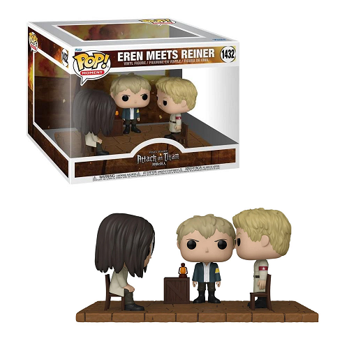 Funko Pop! Attack on Titan: Eren Meets Reiner #1432 - Anime Collectible Figure for Fans & Gift Idea - Perfect for Display, Anime Conventions & Themed Parties
