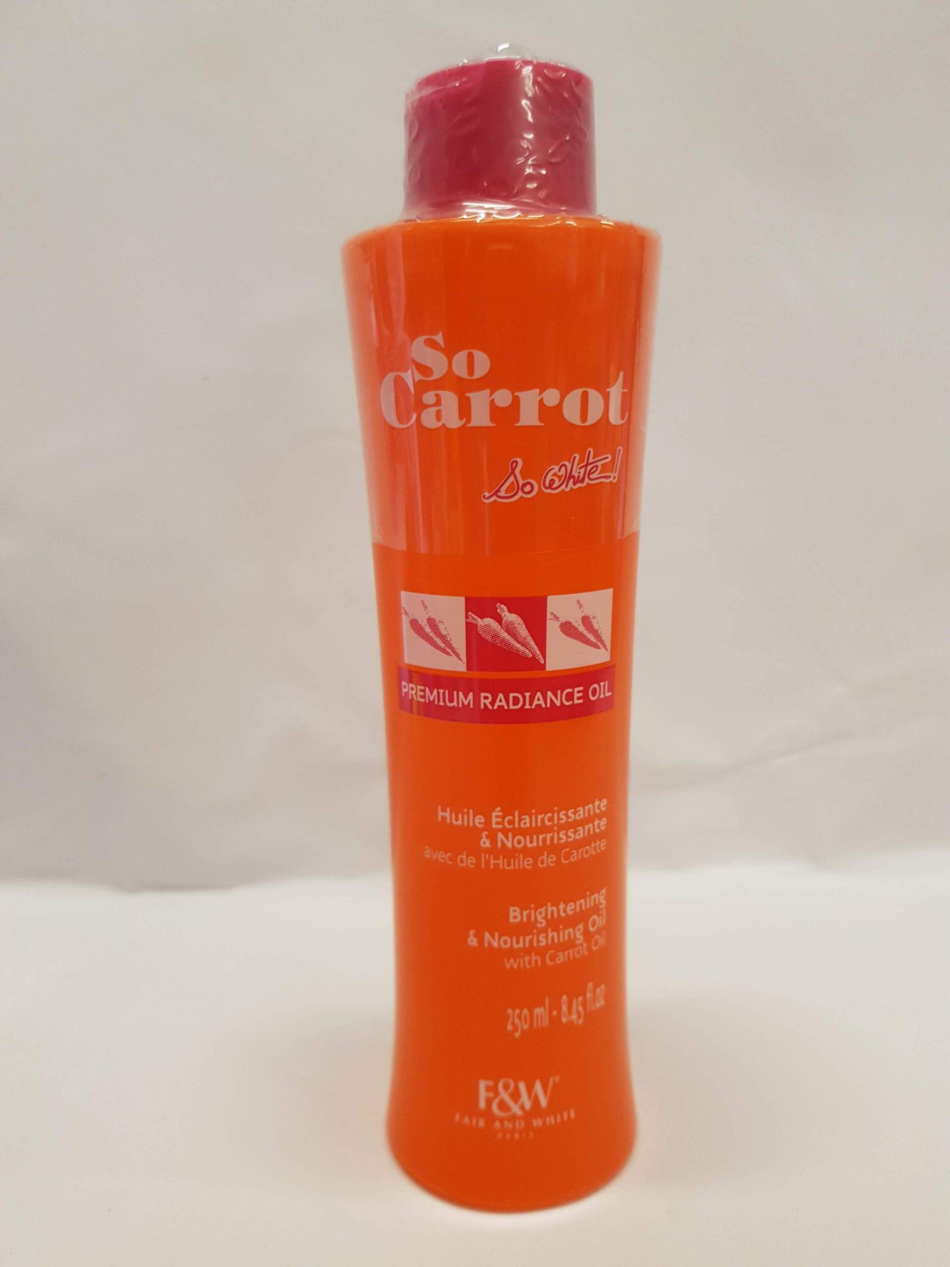 Fair White So Carrot Premium Radiance Oil - Brightening & Nourishing Face Oil with Carrot Extract for Glowing Skin | Day & Night Moisturizer for Dry & Dull Skin