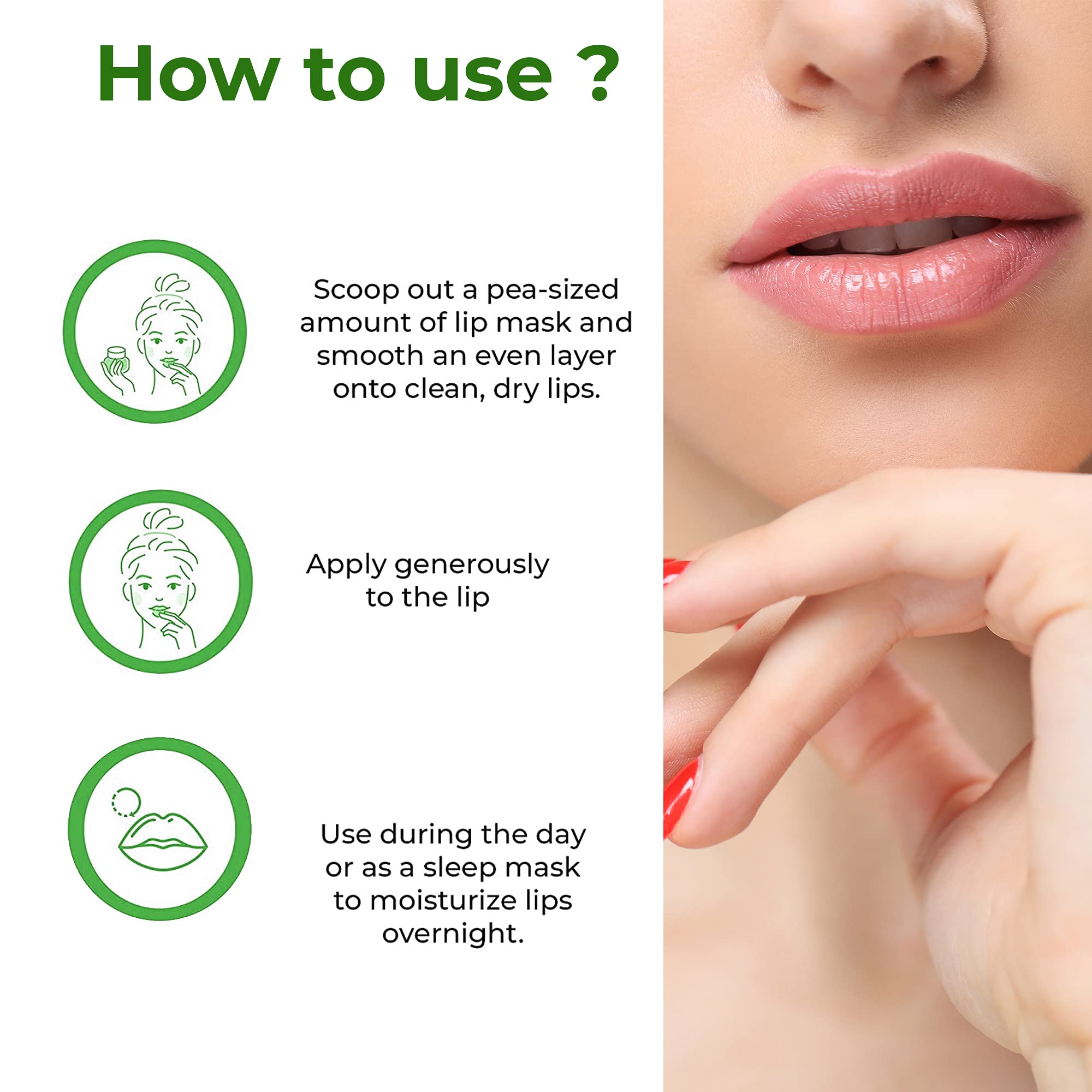 Organic Mint Lip Balm for Dry & Chapped Lips - Honey, Shea Butter & Cocoa Butter Treatment to Lighten Dark Lips - 8g Moisturizing Lip Care for Women & Men - Perfect for Daily Hydration & Night Repair