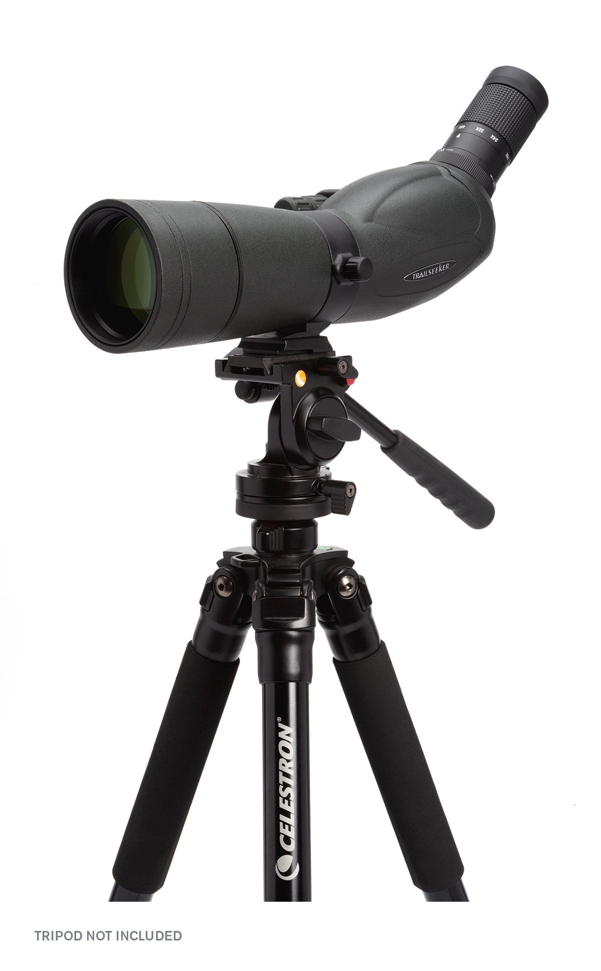 TrailSeeker 16-48x65mm Angled Zoom Spotting Scope for Hunting, Bird Watching & Outdoor Adventures - High Power Magnification for Long Range Viewing