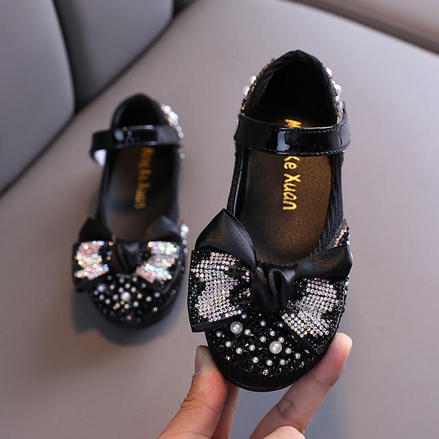 Sparkly Bow Sandals for Women - Elegant Glitter Flat Shoes for Casual Wear, Parties & Weddings