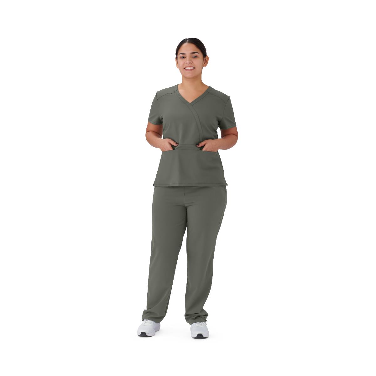 Brooklyn AVE Women's Scrub Tops - Comfortable & Stylish Medical Uniform for Nurses & Healthcare Professionals - Perfect for Hospitals, Clinics & Long Shifts