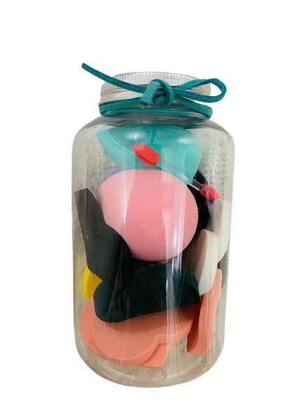 Khiansh Traders Cute Combo Pack - Super Soft Beauty Blender, Foundation Sponge, Lipstick & Eyeshadow Stick with Jar | Complete Makeup Kit for Daily Use, Travel & Professional Makeup Application