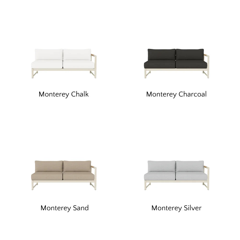 Breeze XL Outdoor Patio Loveseat with Right Arm - Perfect for Gardens, Decks, and Poolside Relaxation